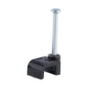 DETA 7mm Black Flat Cable Clips - 20 Pack