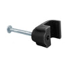DETA 7mm Black Flat Cable Clips - 20 Pack