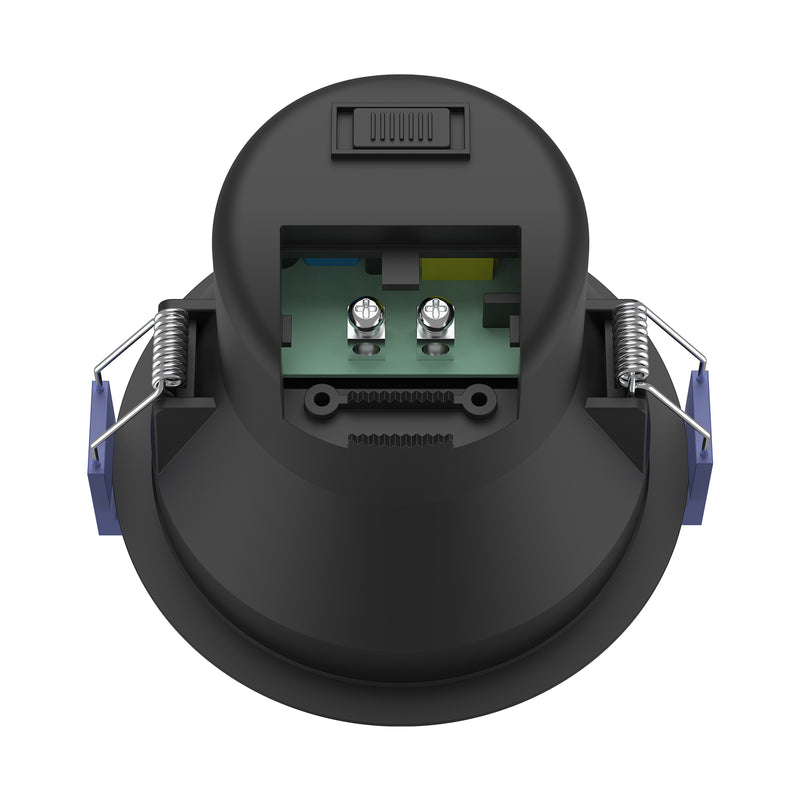 DETA 8W Black Tri-Colour Dimmable Anti-Glare LED Downlight