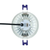 DETA 9W Tri-Colour Dimmable LED Downlight - White Metal Fascia & Low Recessed Lens Design