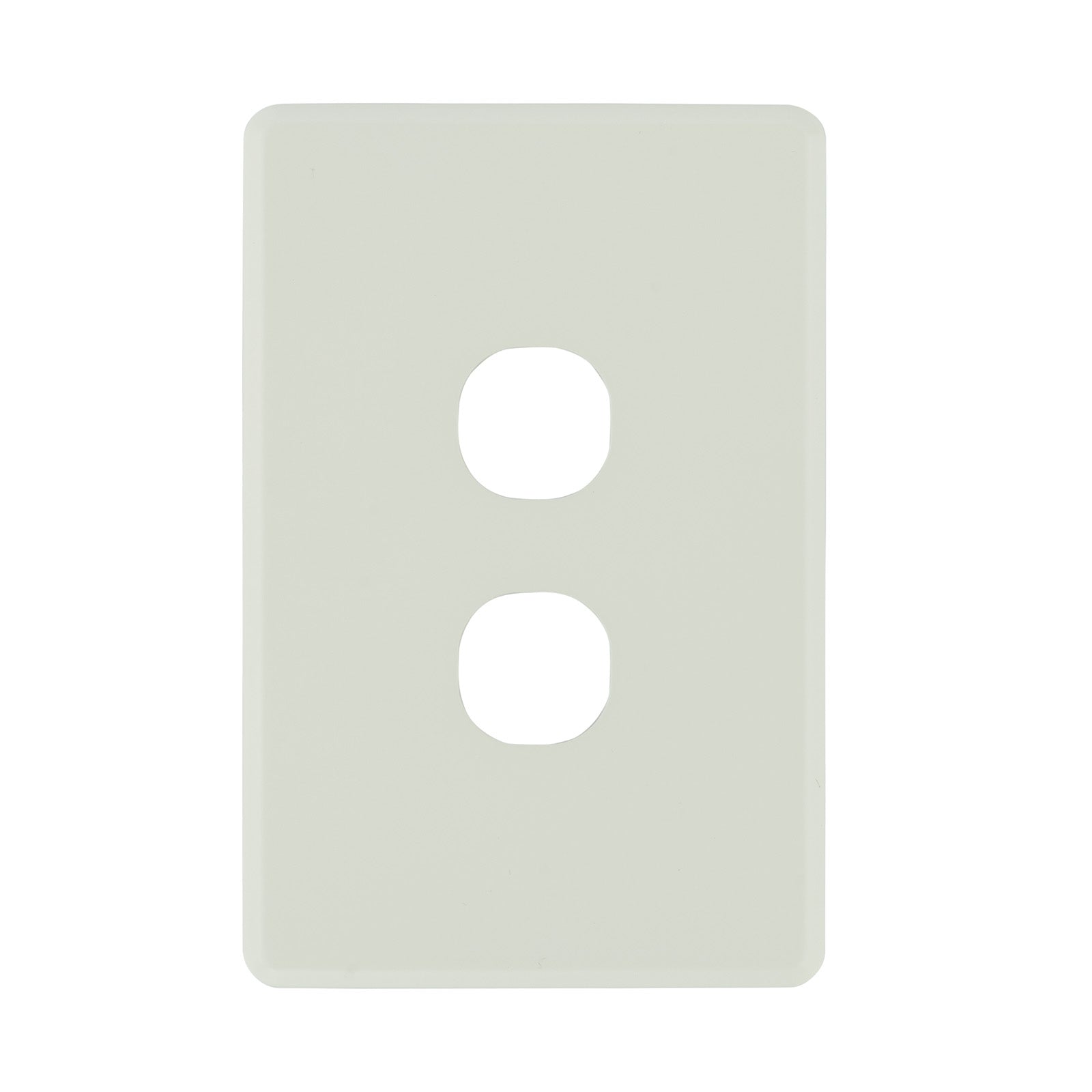 DETA Antique White S-Line 2 Gang Switch Cover Plate