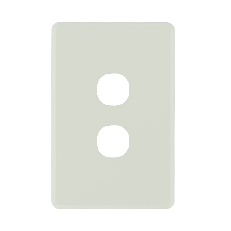 DETA Antique White S-Line 2 Gang Switch Cover Plate