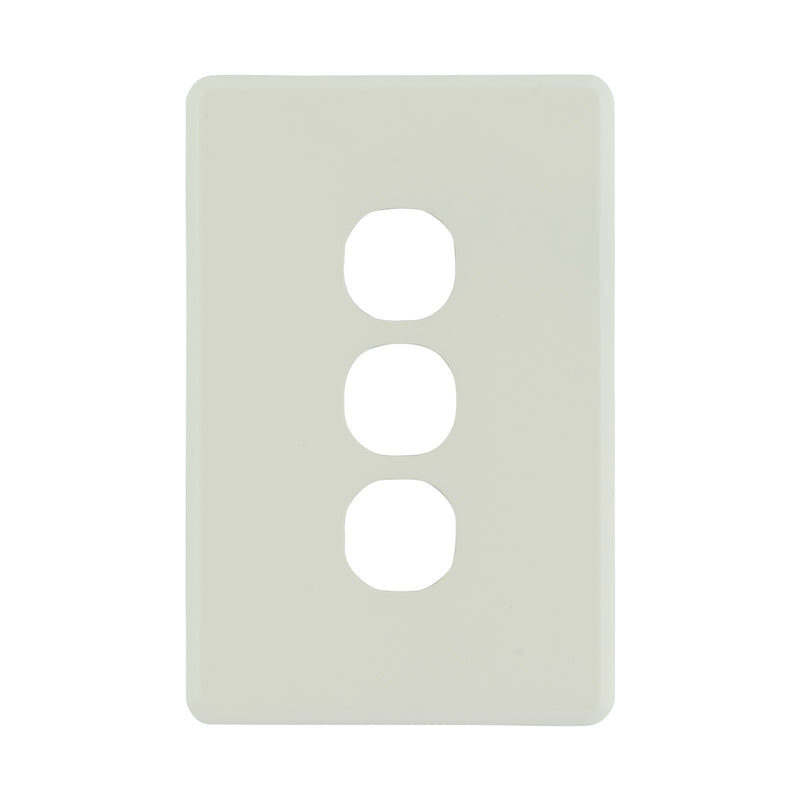 DETA Antique White S-Line 3 Gang Switch Cover Plate