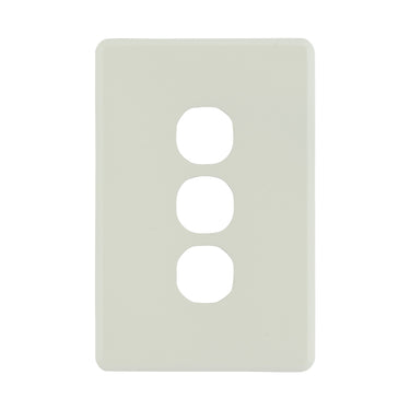 DETA Antique White S-Line 3 Gang Switch Cover Plate