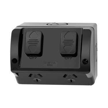 DETA Black Double Weatherproof PowerPoint