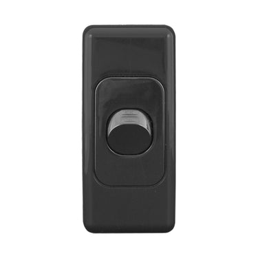DETA Black Single Architrave Switch