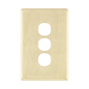 DETA Brushed Gold Finish S-Line 3 Gang Switch Cover Plate