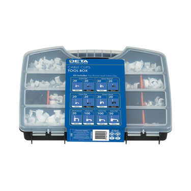 DETA Cable Clip Tool Box - 430 Pack