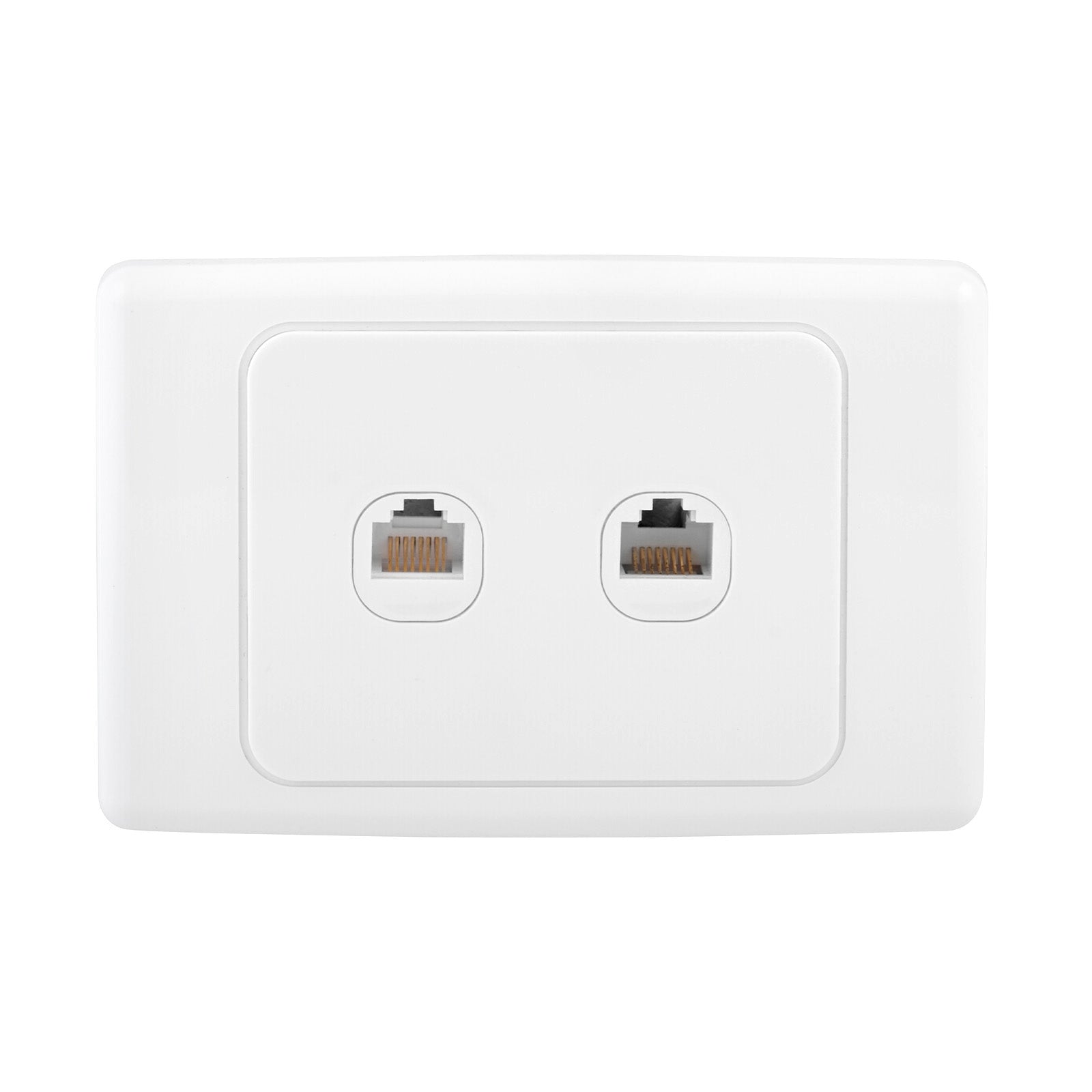 DETA Cat 6 Double Ethernet RJ45 Outlet