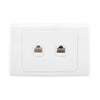 DETA Cat 6 Double Ethernet RJ45 Outlet