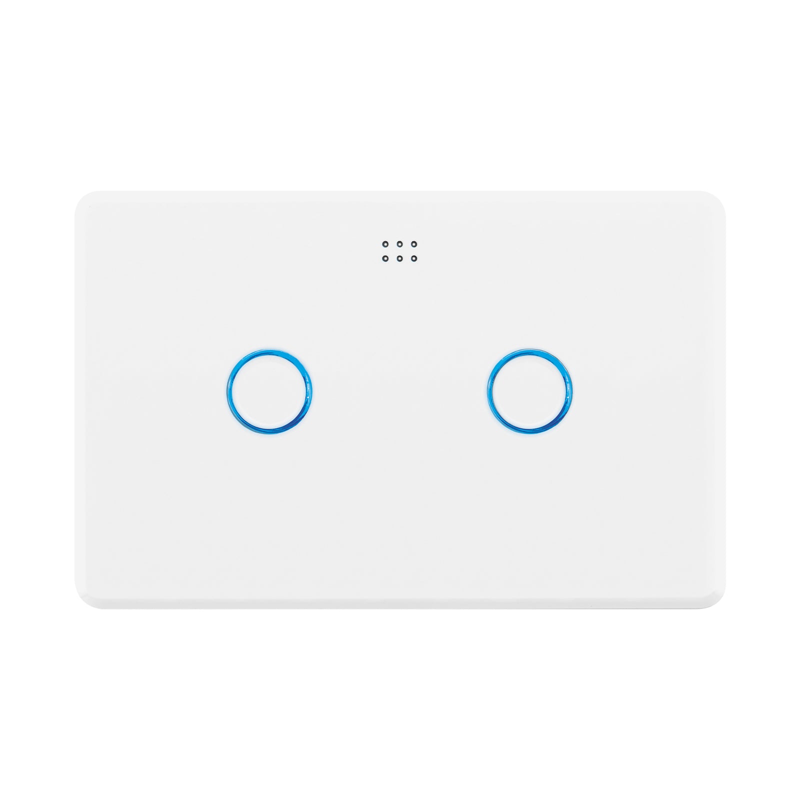 DETA Gloss White Grid Connect Smart Double Gang Touch Light Switch