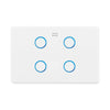 DETA Gloss White Grid Connect Smart Quad Gang Touch Light Switch