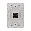 DETA Gloss White S-Line Single Vertical Wall Switch