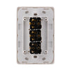 DETA Gloss White S-Line Triple Vertical Wall Switch