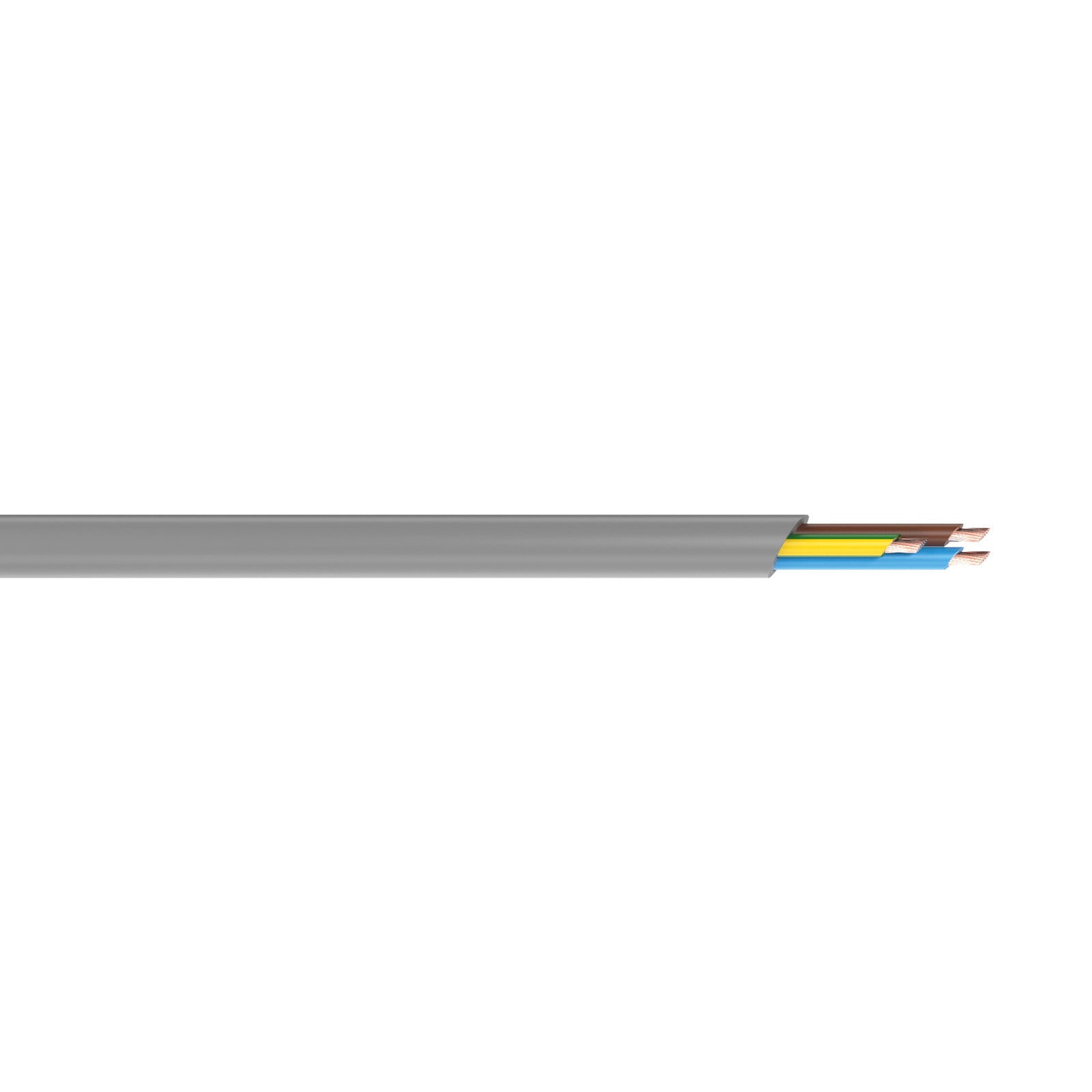 DETA Grey 5m 0.75mm² 3-Core Cable