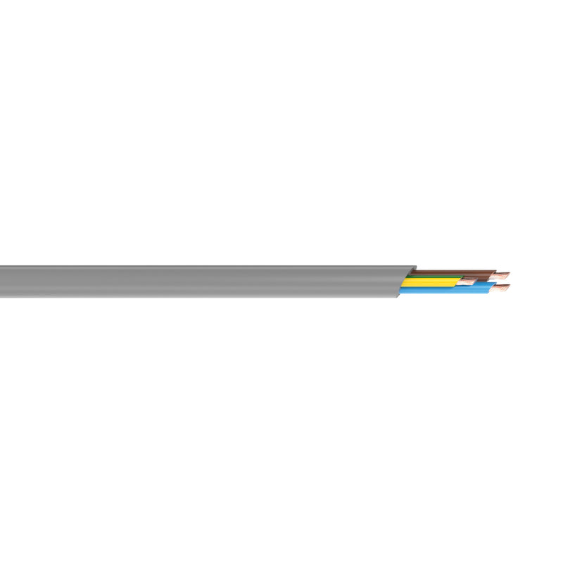 DETA Grey 5m 0.75mm² 3-Core Cable