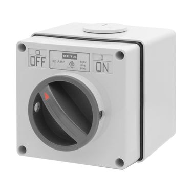 DETA IP66-Weatherproof 3 Pole 32A Isolator