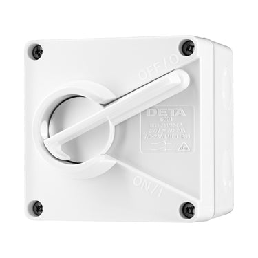 DETA IP66 Weatherproof 20A Double Pole Isolator