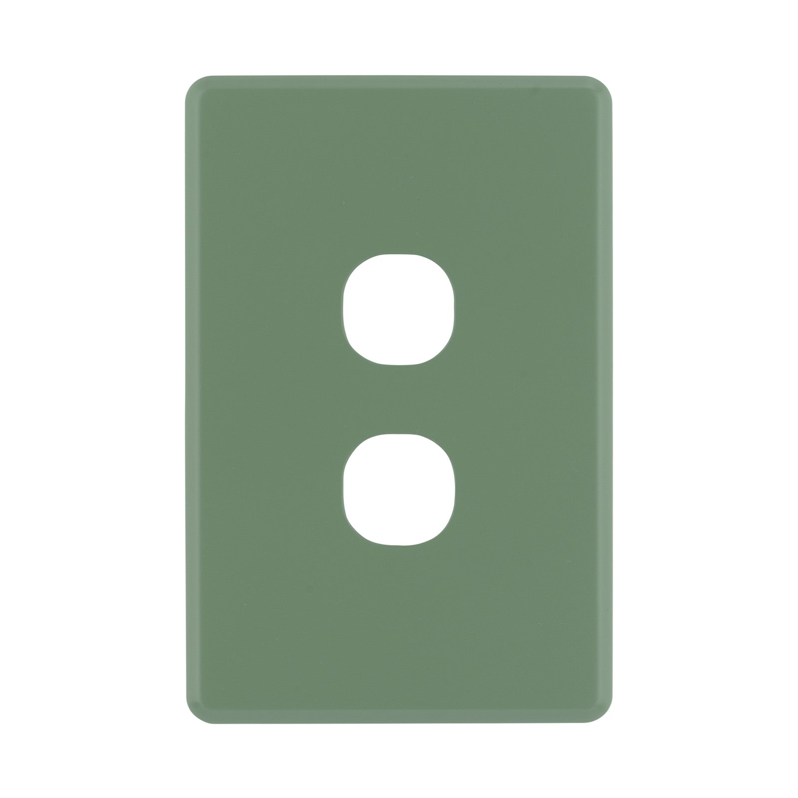 DETA Jade Green S-Line 2 Gang Switch Cover Plate