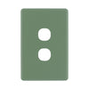 DETA Jade Green S-Line 2 Gang Switch Cover Plate