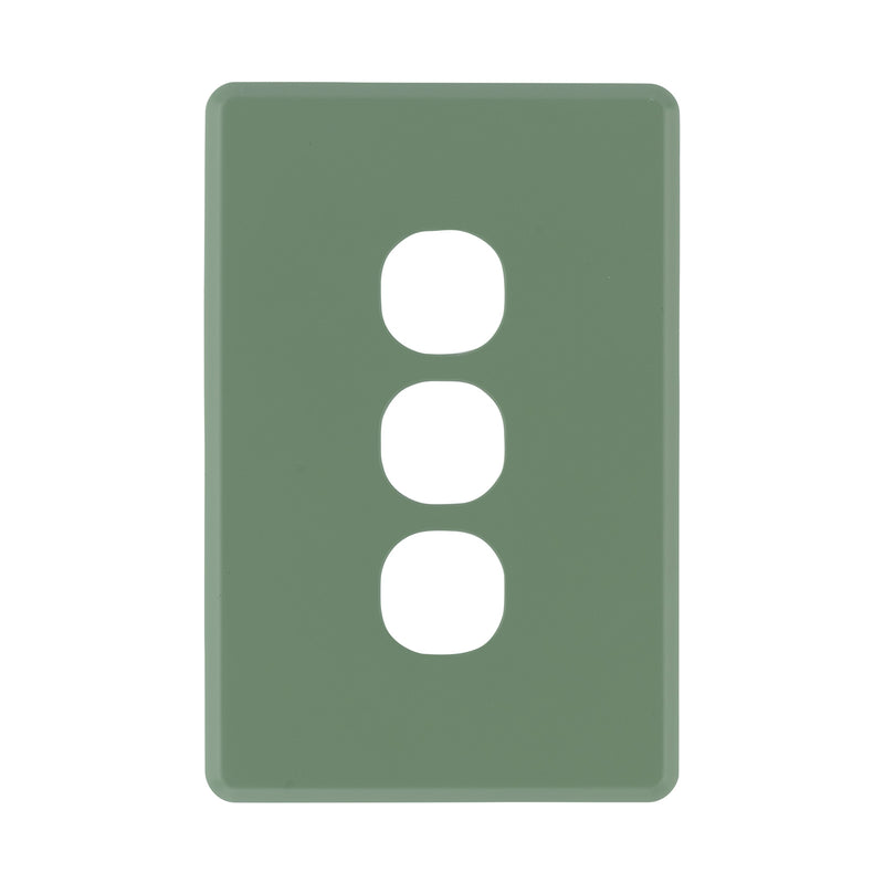 DETA Jade Green S-Line 3 Gang Switch Cover Plate