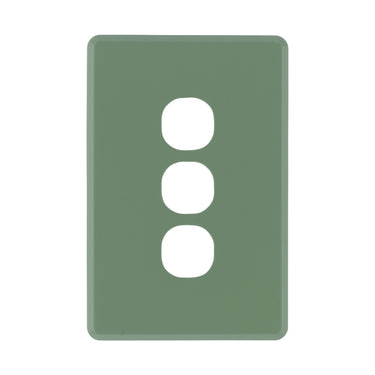 DETA Jade Green S-Line 3 Gang Switch Cover Plate