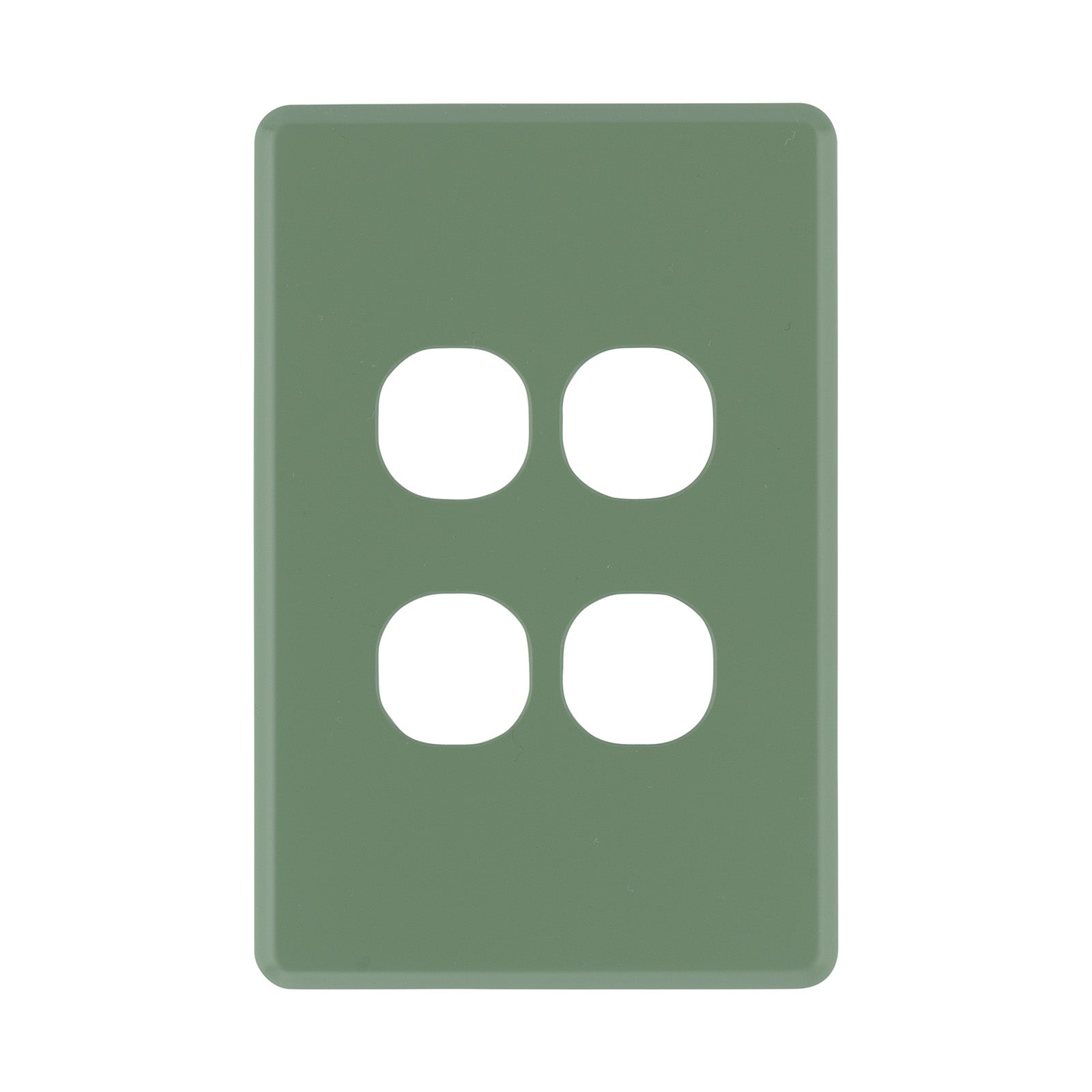 DETA Jade Green S-Line 4 Gang Switch Cover Plate