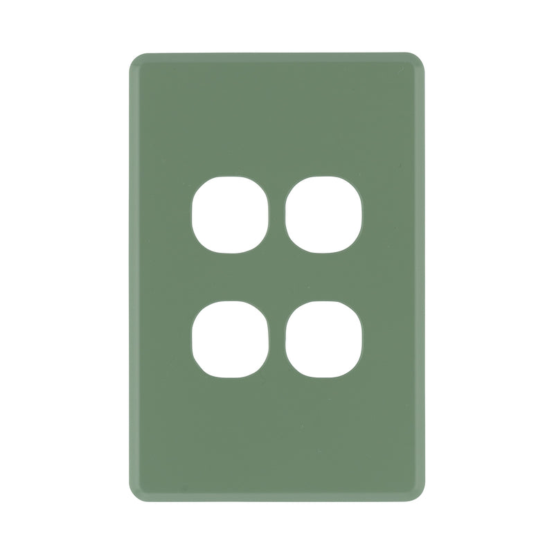 DETA Jade Green S-Line 4 Gang Switch Cover Plate