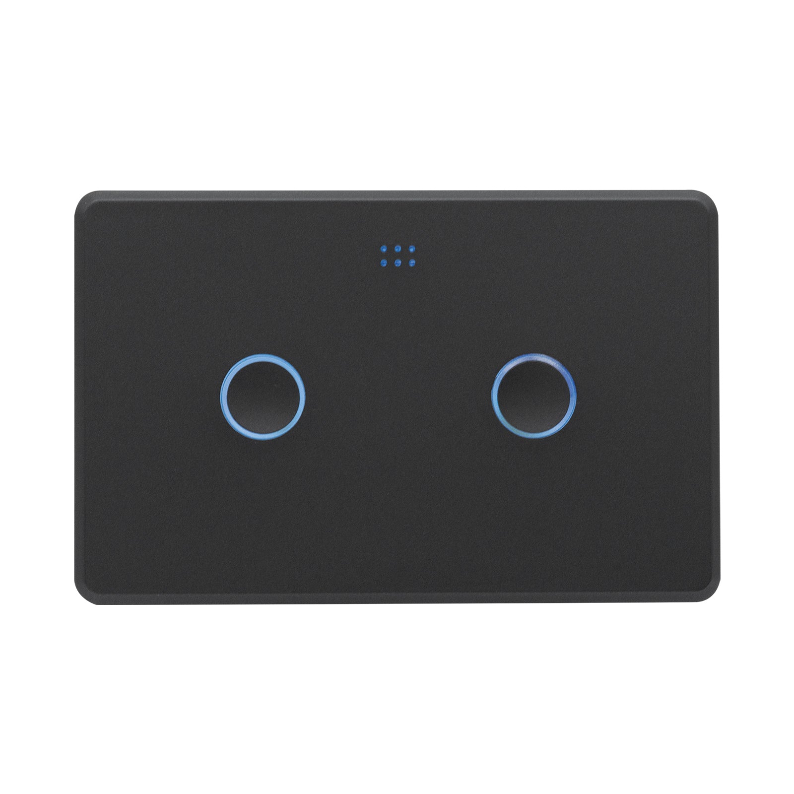 DETA Matte Black Grid Connect Smart Double Gang Touch Light Switch