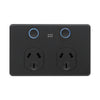 DETA Matte Black Grid Connect Smart Double Touch PowerPoint