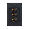 DETA Matte Black S-Line Triple Vertical Wall Switch