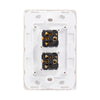 DETA Matte White S-Line Double Vertical Wall Switch