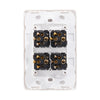 DETA Matte White S-Line Quad Vertical Wall Switch