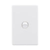 DETA Matte White S-Line Single Vertical Wall Switch