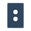 DETA Midnight Navy S-Line 2 Gang Switch Cover Plate