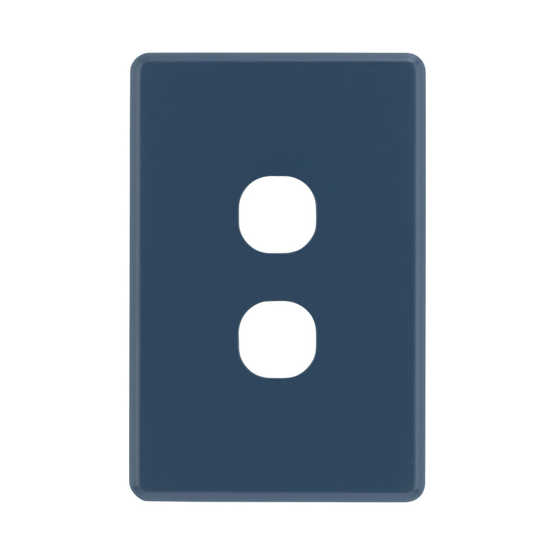 DETA Midnight Navy S-Line 2 Gang Switch Cover Plate