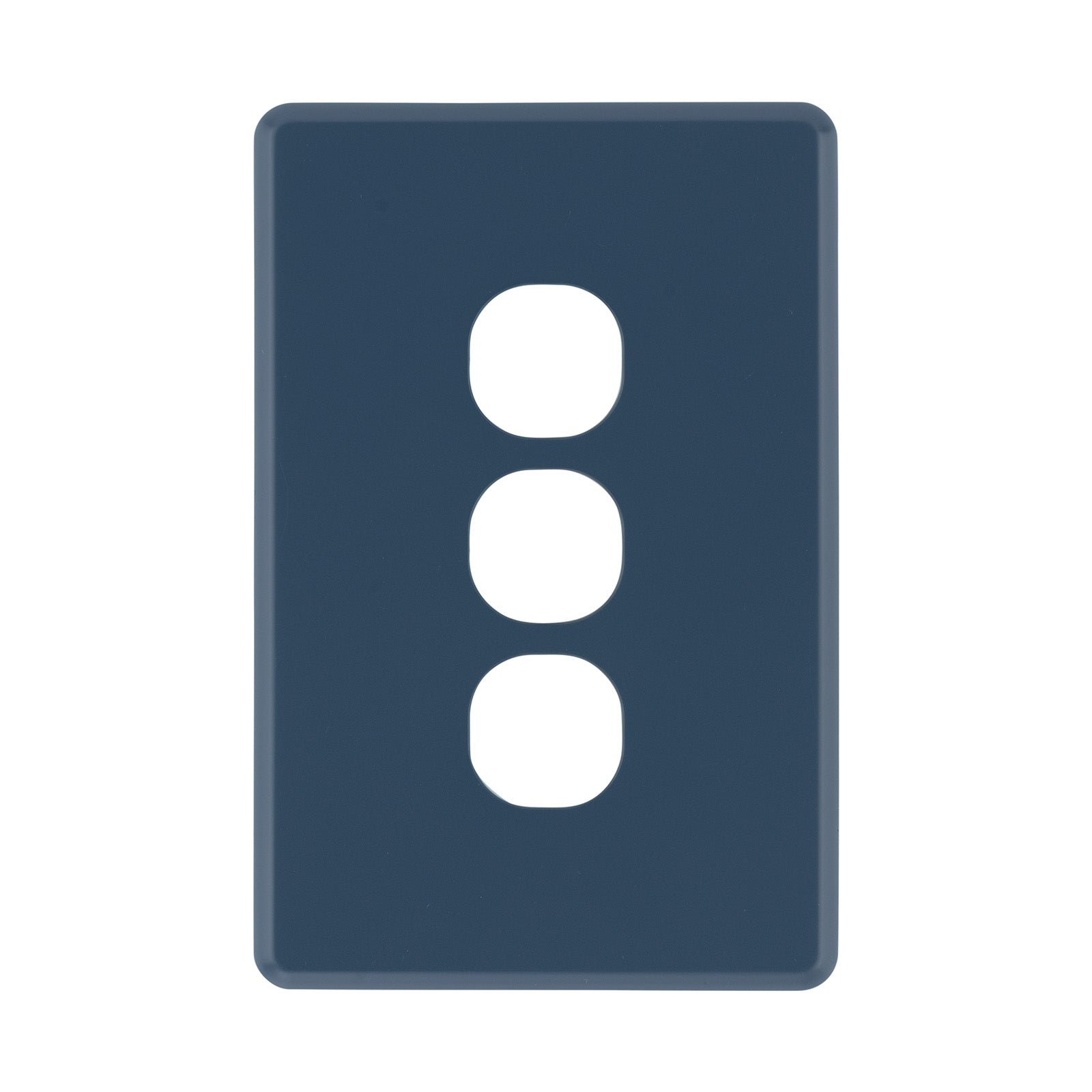 DETA Midnight Navy S-Line 3 Gang Switch Cover Plate