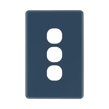 DETA Midnight Navy S-Line 3 Gang Switch Cover Plate