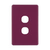 DETA Orchid Flower S-Line 2 Gang Switch Cover Plate