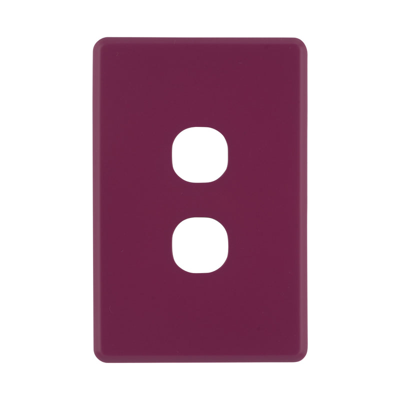 DETA Orchid Flower S-Line 2 Gang Switch Cover Plate