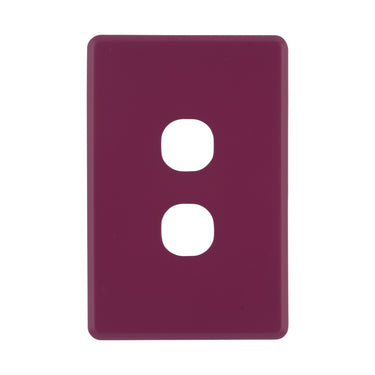 DETA Orchid Flower S-Line 2 Gang Switch Cover Plate