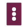 DETA Orchid Flower S-Line 3 Gang Switch Cover Plate