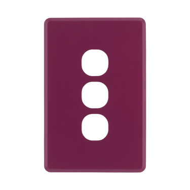 DETA Orchid Flower S-Line 3 Gang Switch Cover Plate