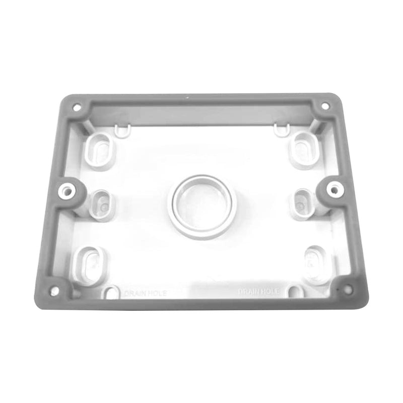 DETA Outdoor Double PowerPoint with Shallow Mounting Box And Bracket