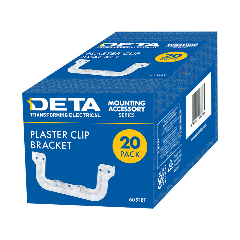 DETA Plaster Clip Bracket - 20 Pack