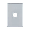 DETA Polished Chrome S-Line 1 Gang Switch Cover Plate