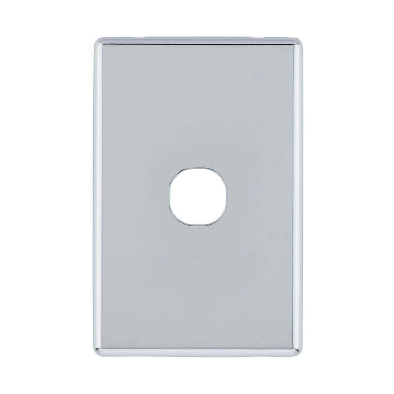 DETA Polished Chrome S-Line 1 Gang Switch Cover Plate