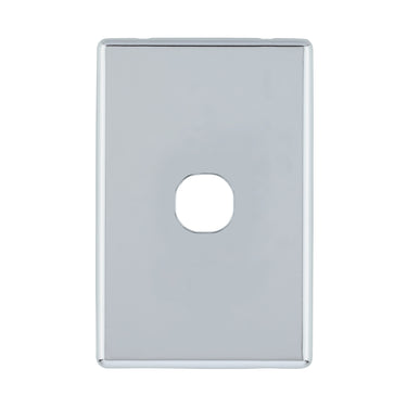 DETA Polished Chrome S-Line 1 Gang Switch Cover Plate