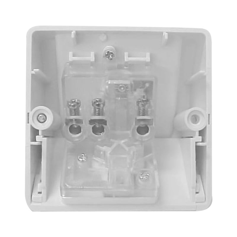 DETA Rhodium Single Outdoor Plated PowerPoint  Outlet