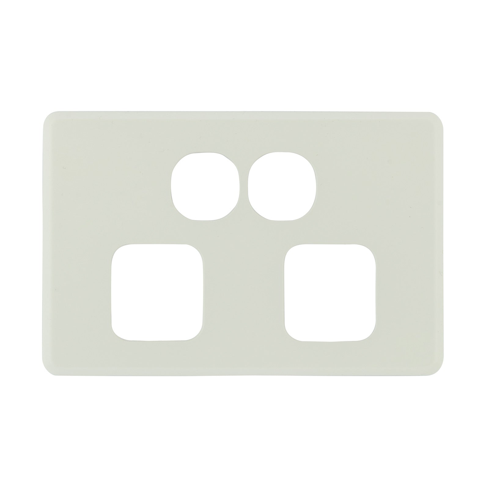 DETA S-Line Double Antique White PowerPoint Cover Plate